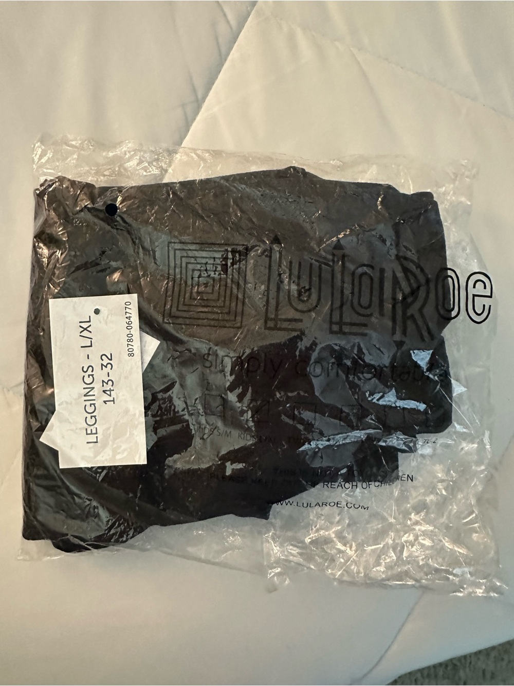 LuLaRoe Kids Black Leggings L/XL